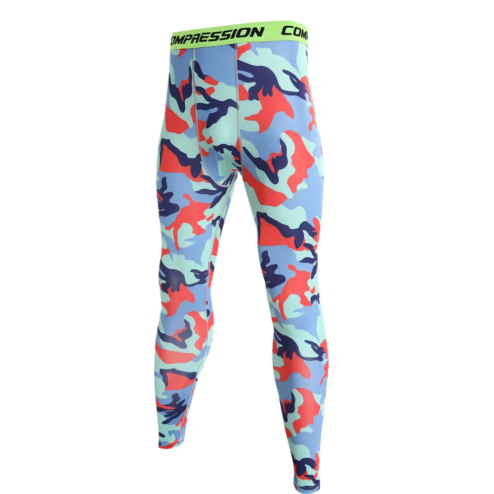 Camouflage Running Leggings For Men And Women Quick Dry