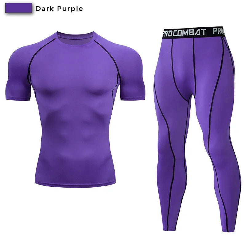 NONECN Unisex Compression Sportswear Set For Training And Yoga