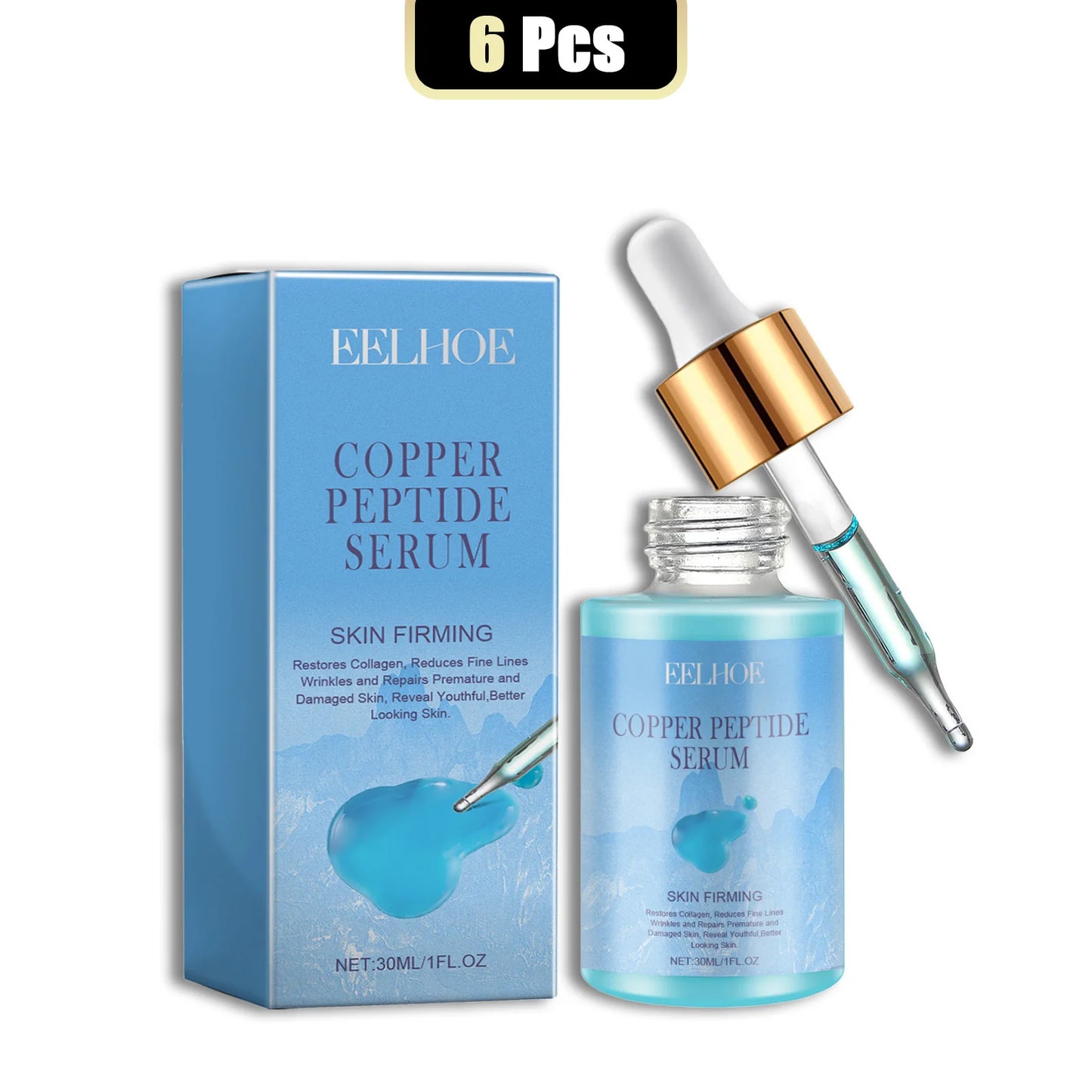 Eelhoe Copper Peptide Facial Serum For Firming And Hydration