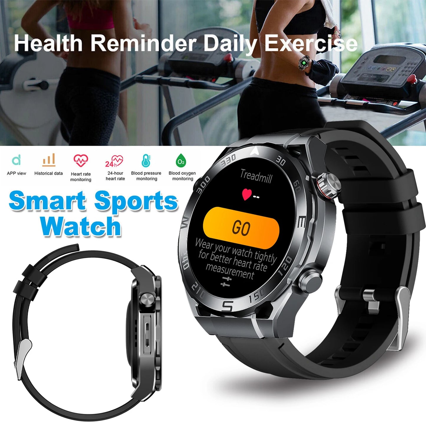 W&O X5 Pro Max Sports Smartwatch Bluetooth Call NFC Monitor