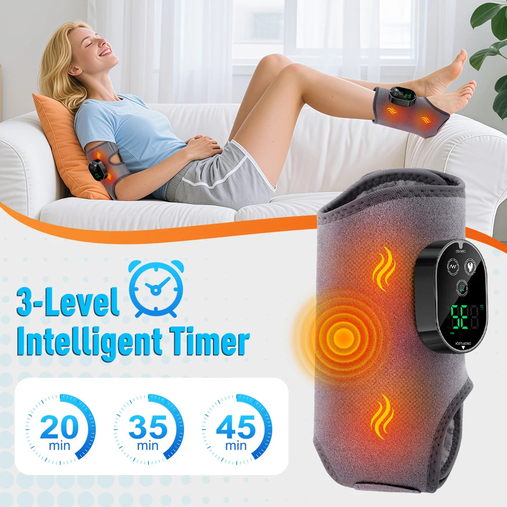 PASTSKY Electric Heating Foot Massager With Vibration and USB Rechargeable