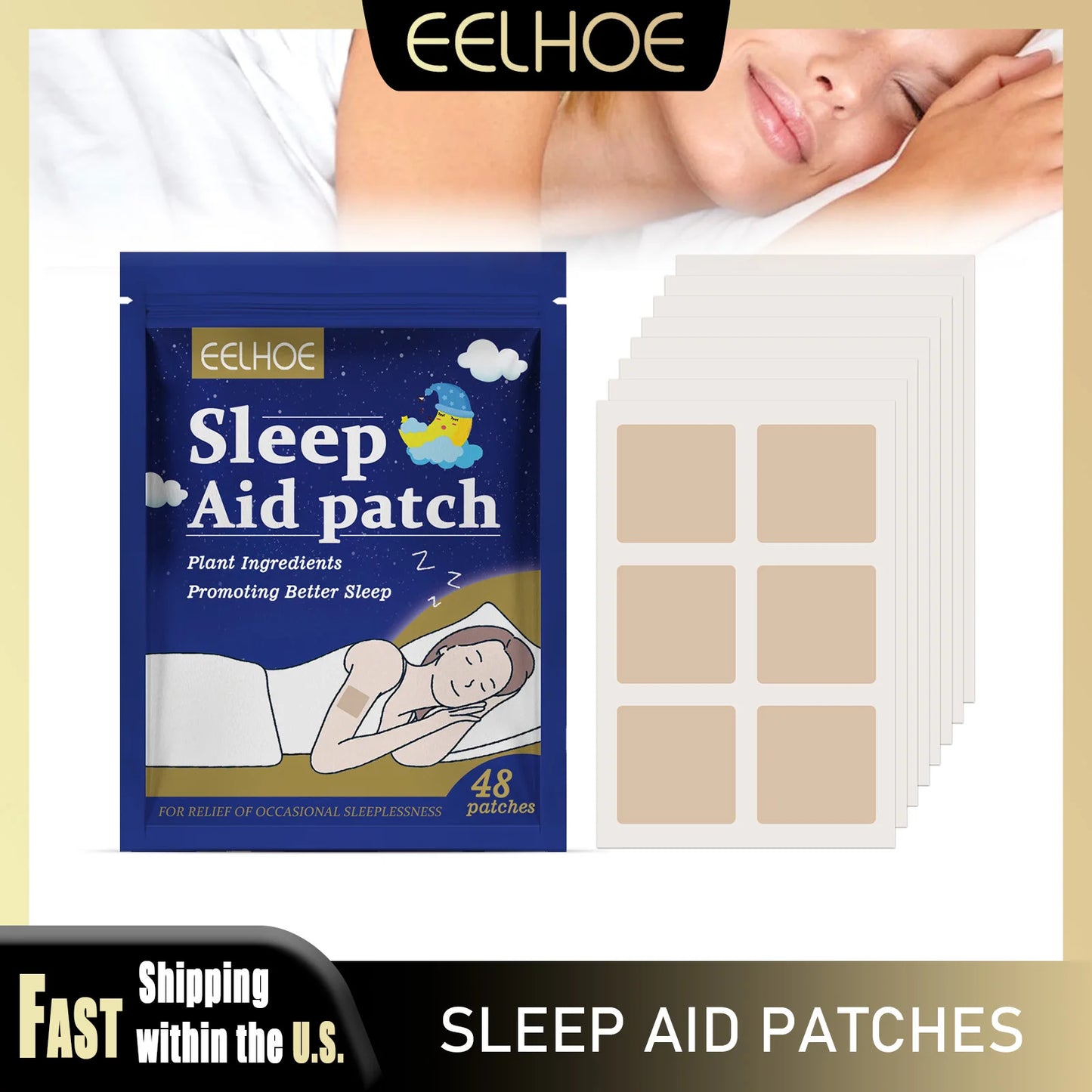 Eelhoe Insomnia Sleep Aid Patches for Anxiety Relief and Relaxation