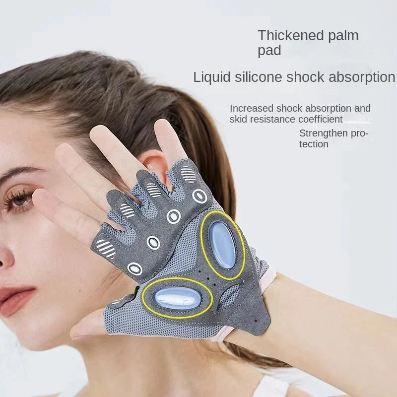 Slip-Resistant Weight Lifting Fitness Gloves for Women and Men