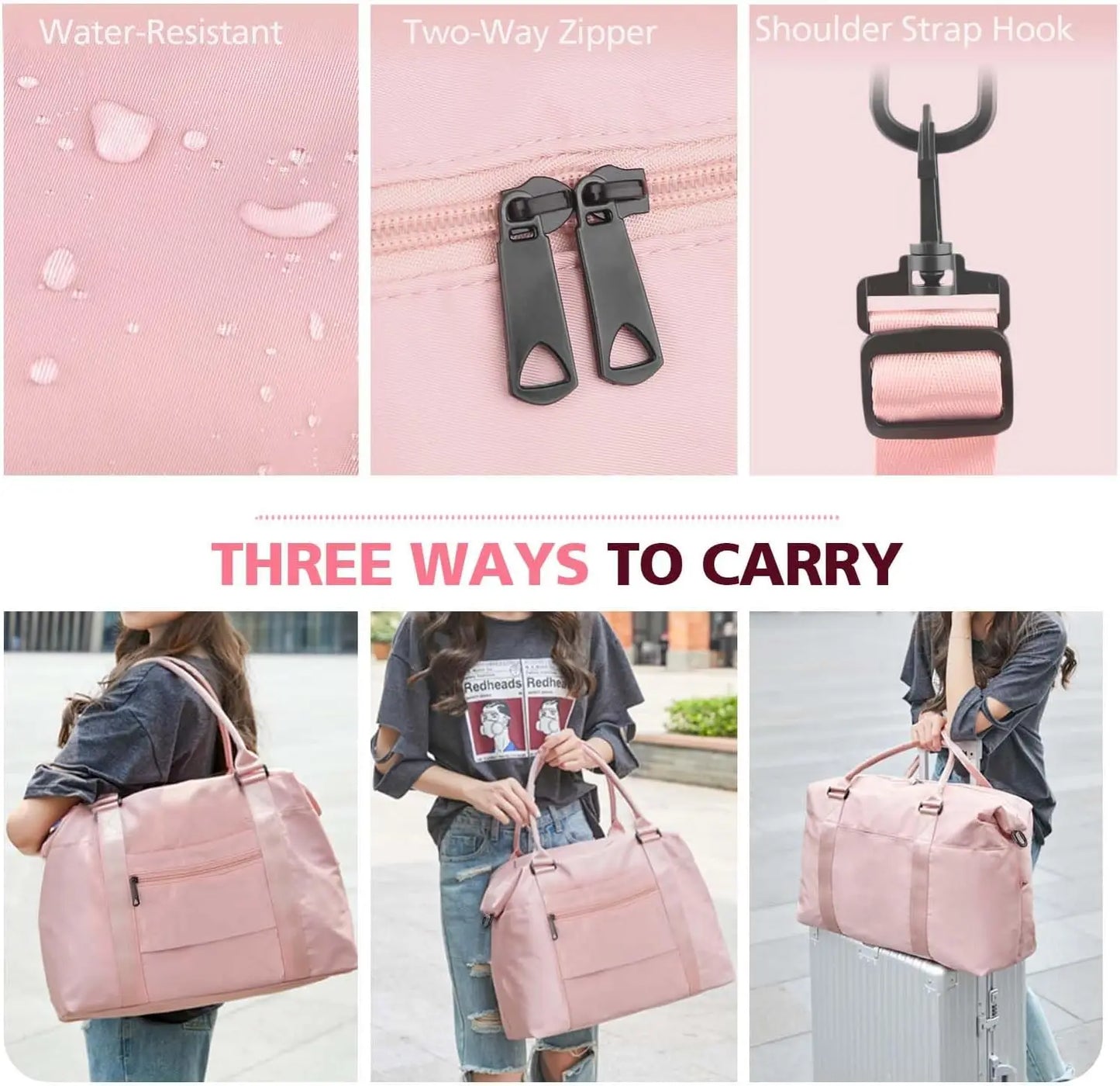 Compact Gym Bag for Women for Travel With Yoga Mat Holder Travel