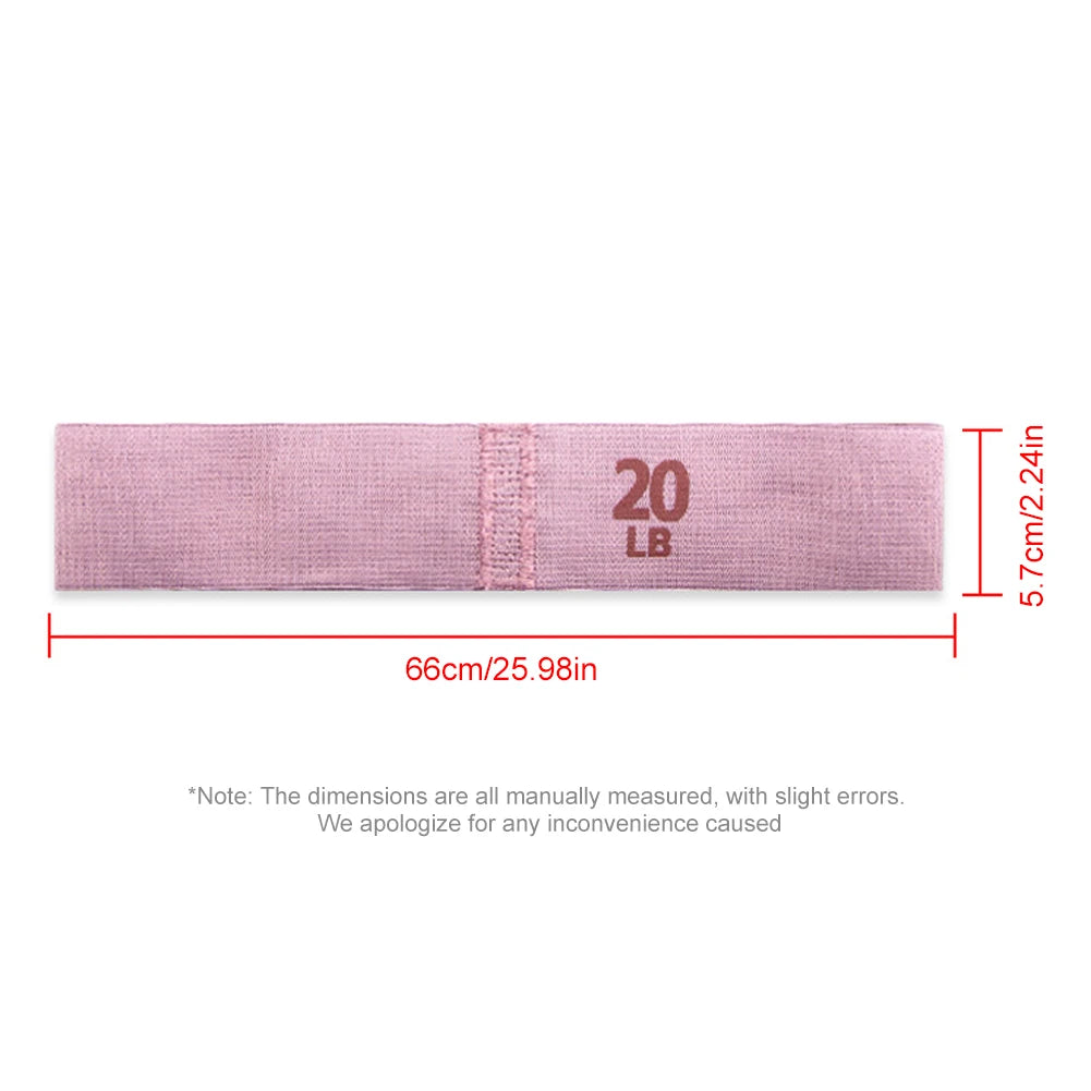 Fitness Resistance Bands Fabric Elastic Gym Yoga Pilates Hip Circle