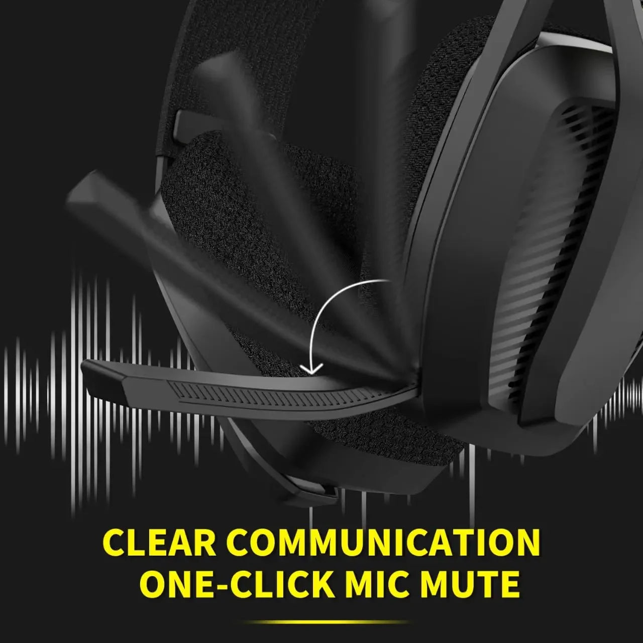 BINNUNE 2.4GHz Wireless Gaming Headset With Microphone For PS5 PC