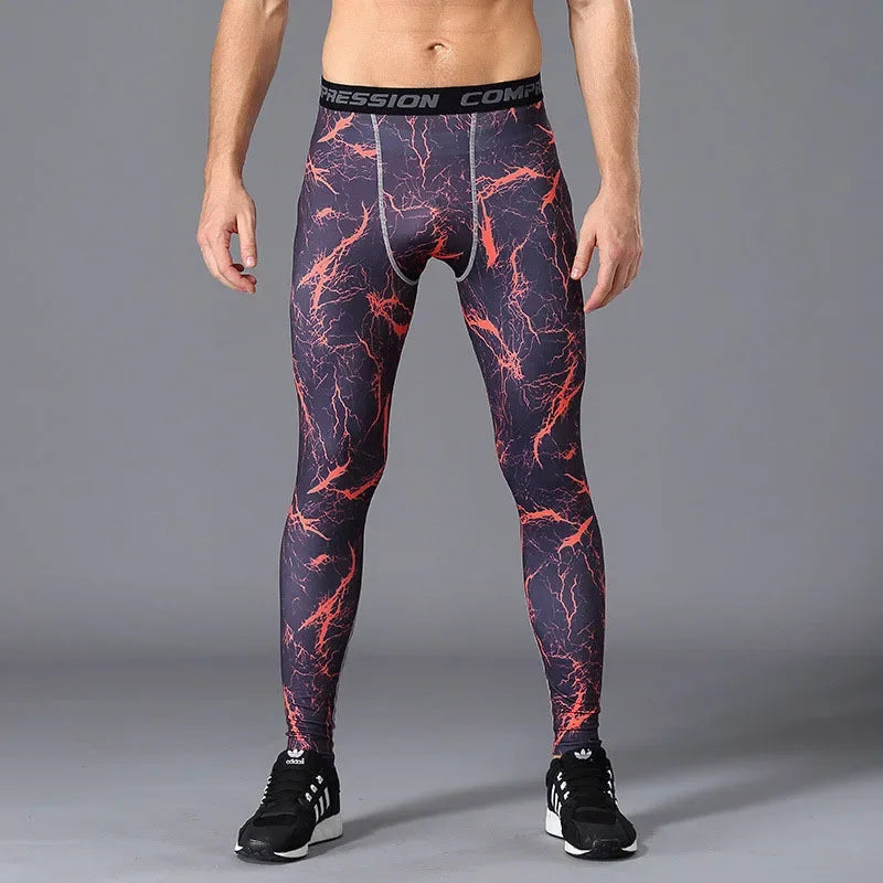 Camouflage Running Leggings For Men And Women Quick Dry