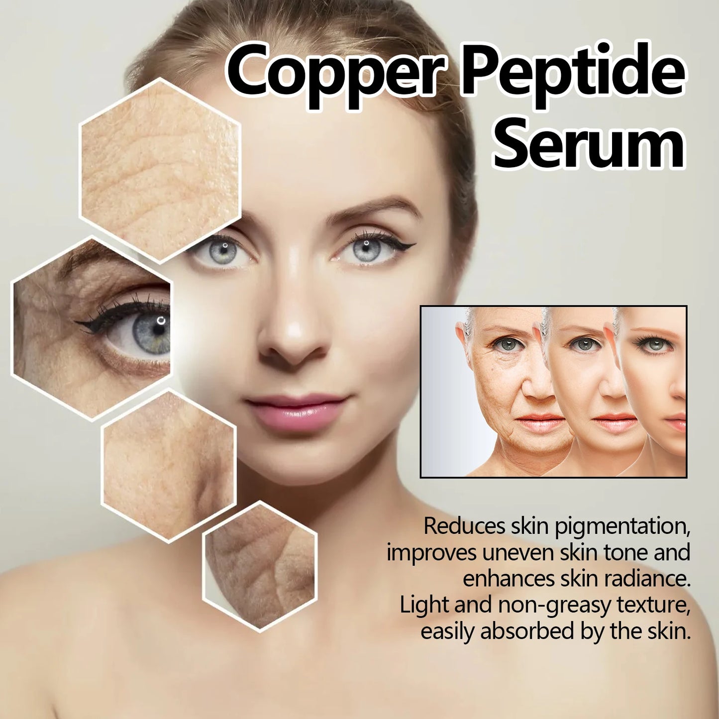 Eelhoe Copper Peptide Facial Serum For Firming And Hydration