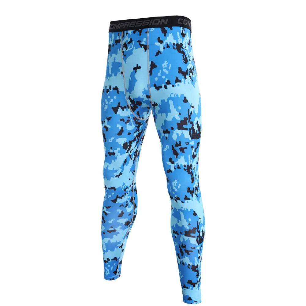 Camouflage Running Leggings For Men And Women Quick Dry