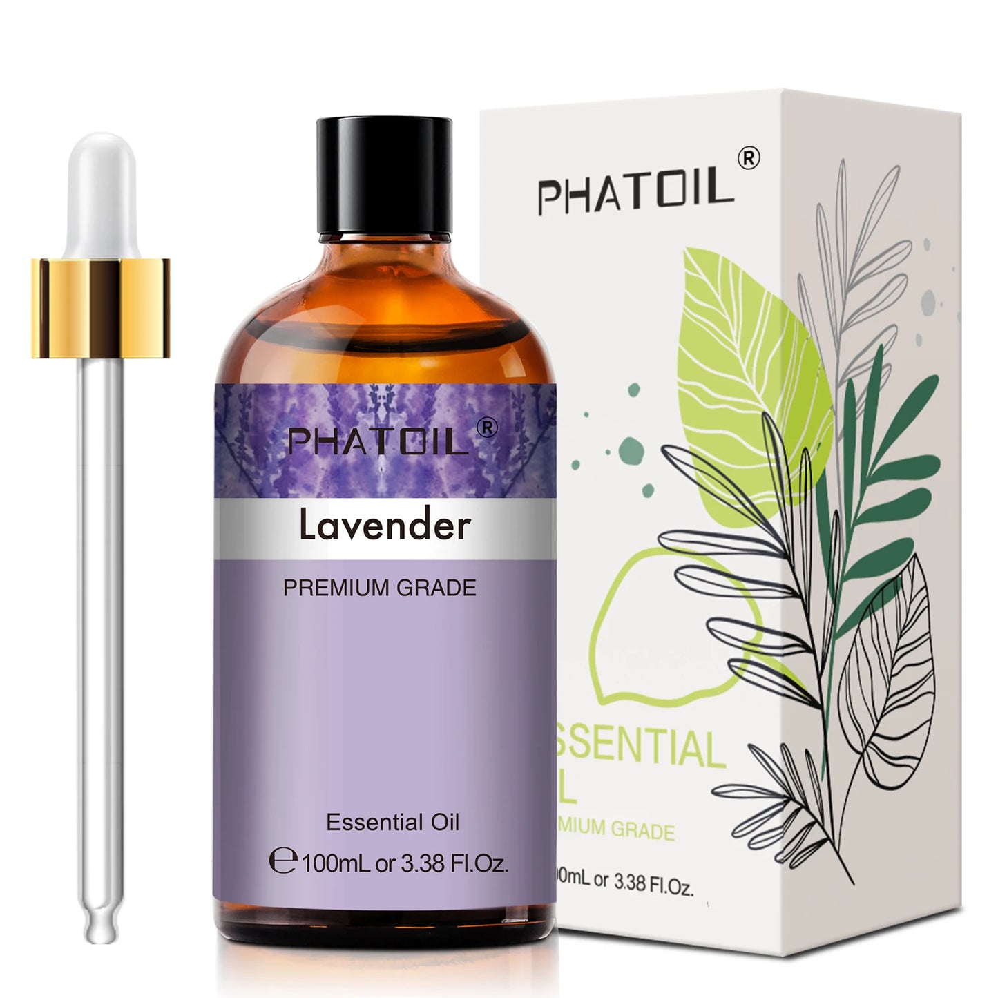 PHATOIL Essential Oils For Diffuser Lavender Jasmine Vanilla Sandalwood